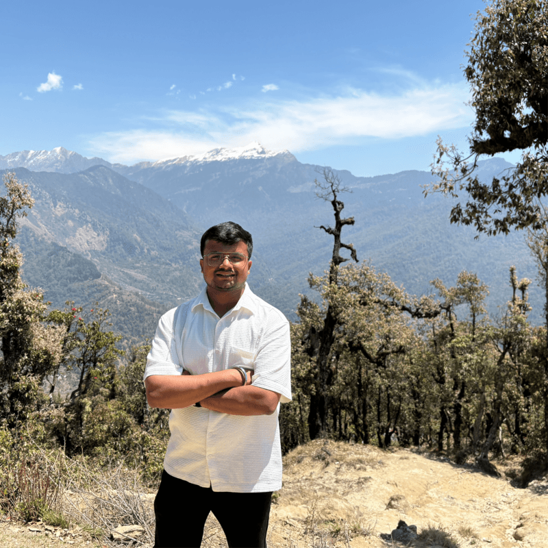 Portrait of Vishal Mangla, co-founder of MezMitra
